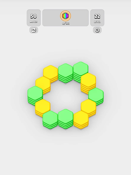 HexaBlast Puzzle - Sort Colors - Gameplay image of android game