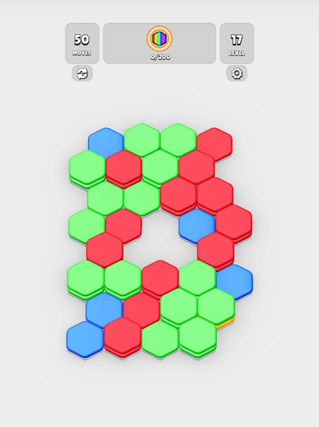 HexaBlast Puzzle - Sort Colors - Gameplay image of android game