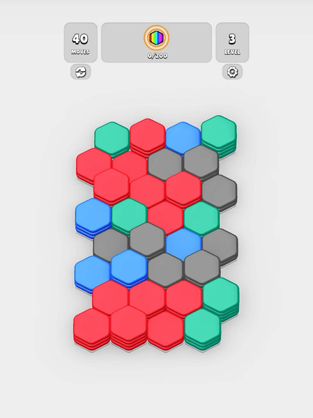 HexaBlast Puzzle - Sort Colors - Gameplay image of android game