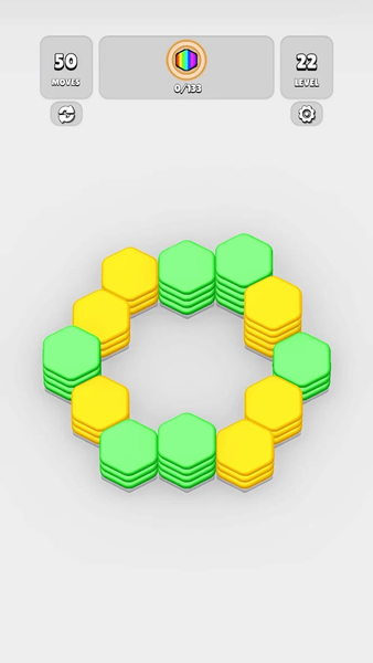 HexaBlast Puzzle - Sort Colors - Gameplay image of android game
