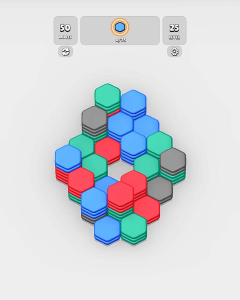 HexaBlast Puzzle - Sort Colors - Gameplay image of android game