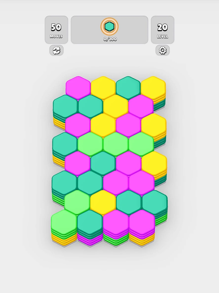 HexaBlast Puzzle - Sort Colors - Gameplay image of android game