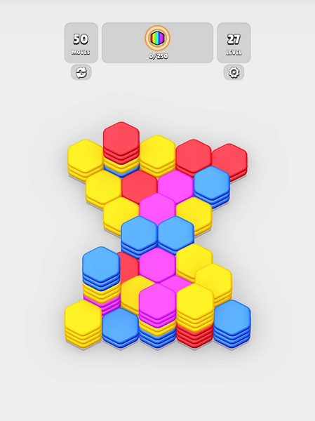 HexaBlast Puzzle - Sort Colors - Gameplay image of android game