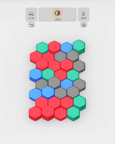HexaBlast Puzzle - Sort Colors - Gameplay image of android game