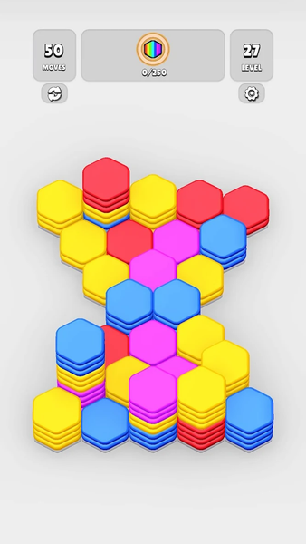 HexaBlast Puzzle - Sort Colors - Gameplay image of android game
