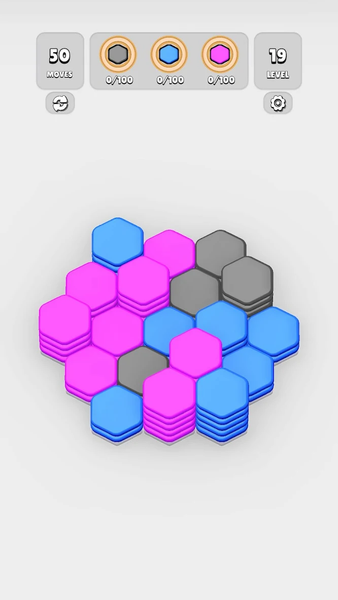 HexaBlast Puzzle - Sort Colors - Gameplay image of android game