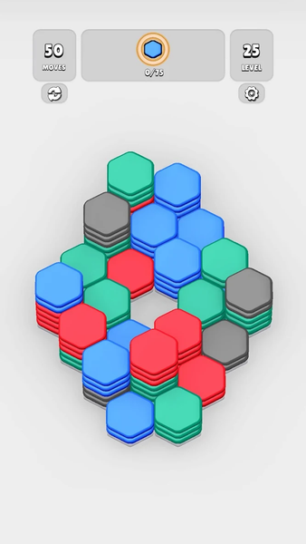 HexaBlast Puzzle - Sort Colors - Gameplay image of android game