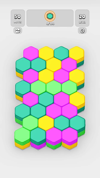 HexaBlast Puzzle - Sort Colors - Gameplay image of android game