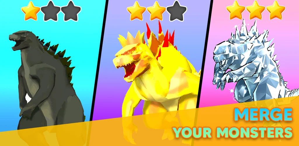 Monster Draft : Merge Runner - Gameplay image of android game