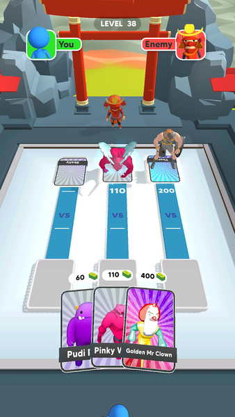 Monster Draft : Merge Runner - Gameplay image of android game