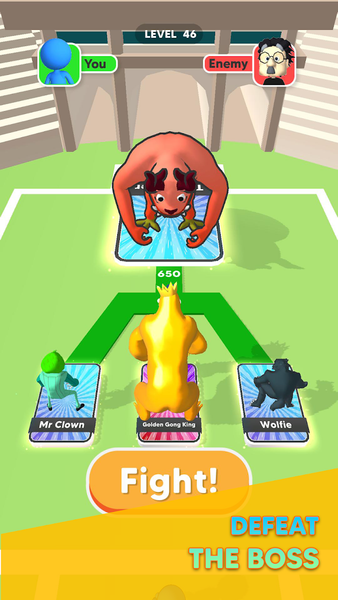 Monster Draft : Merge Runner - Gameplay image of android game