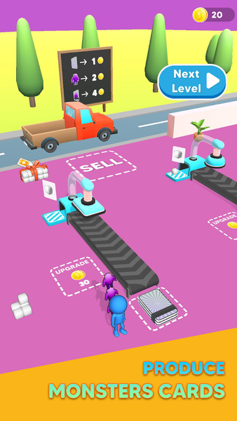 Monster Draft : Merge Runner - Gameplay image of android game