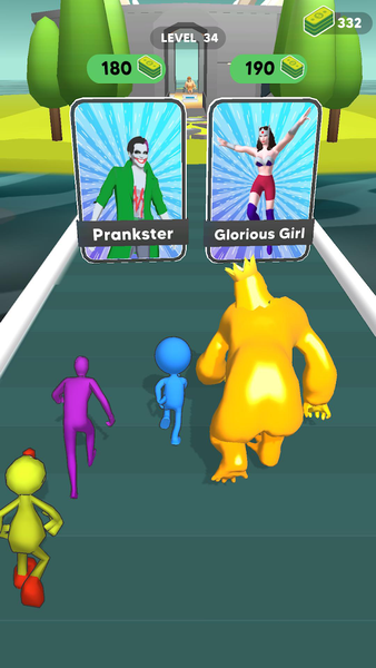 Monster Draft : Merge Runner - Gameplay image of android game