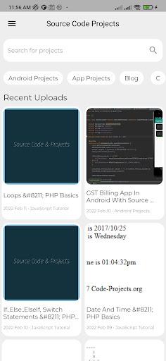 Source Code Projects - Image screenshot of android app