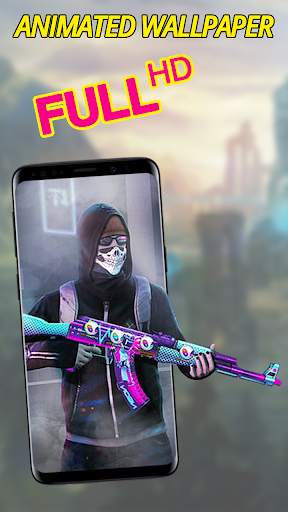 GunFire Live Wallpaper - FF 3D - Image screenshot of android app