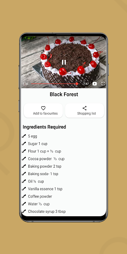 Cake Recipes Kitchen - Image screenshot of android app