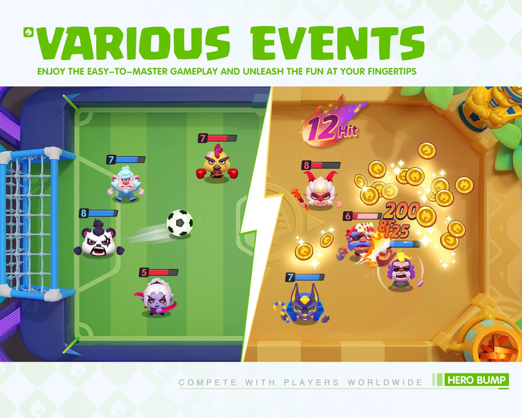 Hero Bump:Real-time PvP Battle - عکس بازی موبایلی اندروید