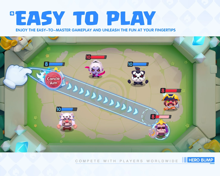 Hero Bump:Real-time PvP Battle - عکس بازی موبایلی اندروید