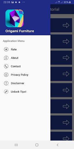 Paper Origami Furniture Craft - Image screenshot of android app
