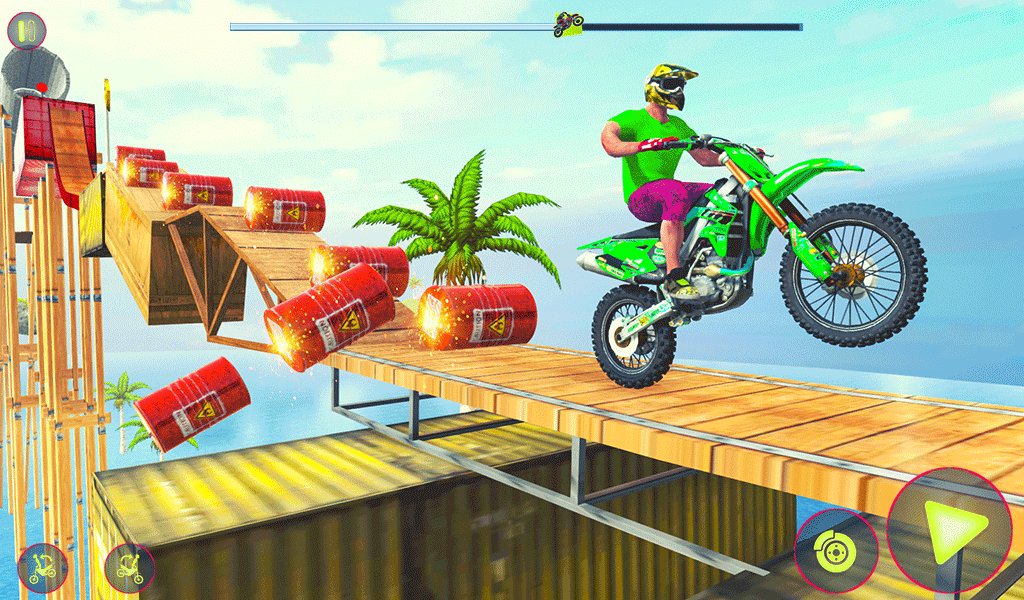 Crazy Bike Racing Stunt Game - عکس بازی موبایلی اندروید