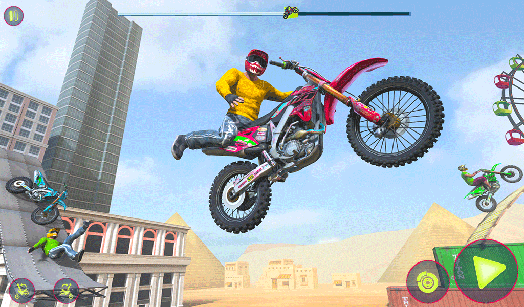 Crazy Bike Racing Stunt Game - عکس بازی موبایلی اندروید