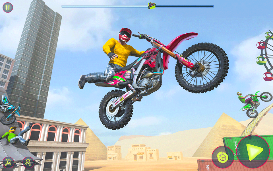 Crazy Bike Racing Stunt Game - عکس بازی موبایلی اندروید