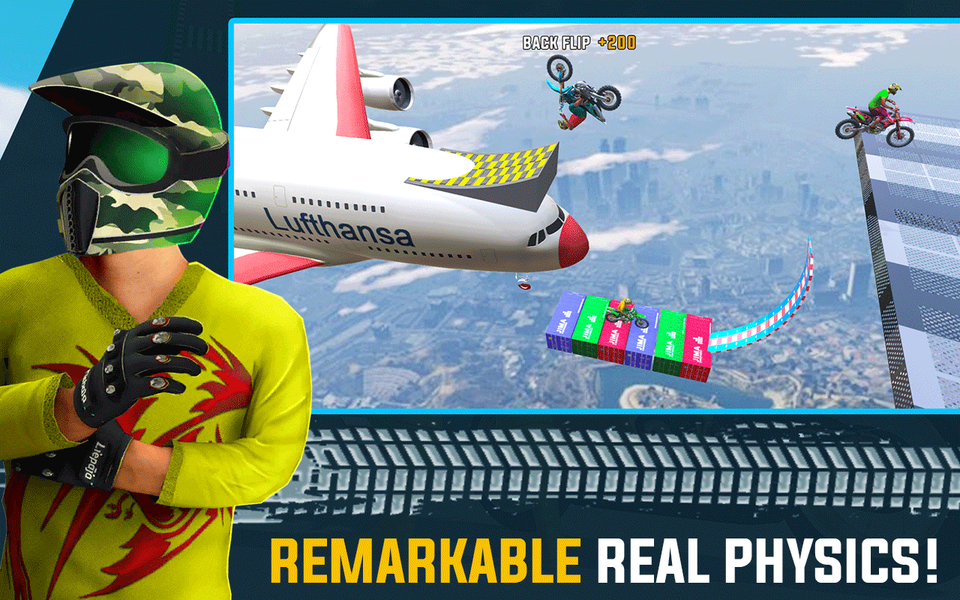 Crazy Bike Racing Stunt Game - عکس بازی موبایلی اندروید