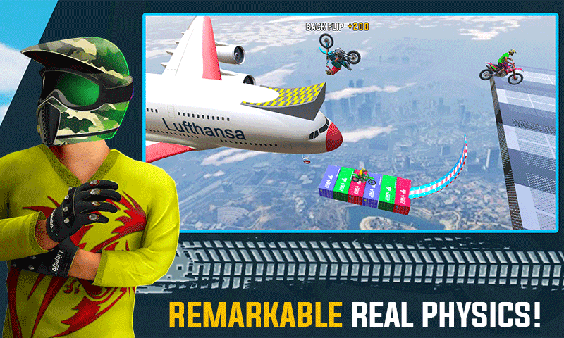 Crazy Bike Racing Stunt Game - عکس بازی موبایلی اندروید