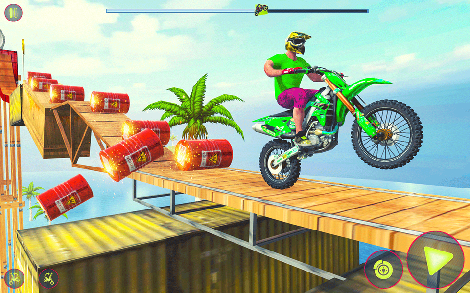 Crazy Bike Racing Stunt Game - عکس بازی موبایلی اندروید