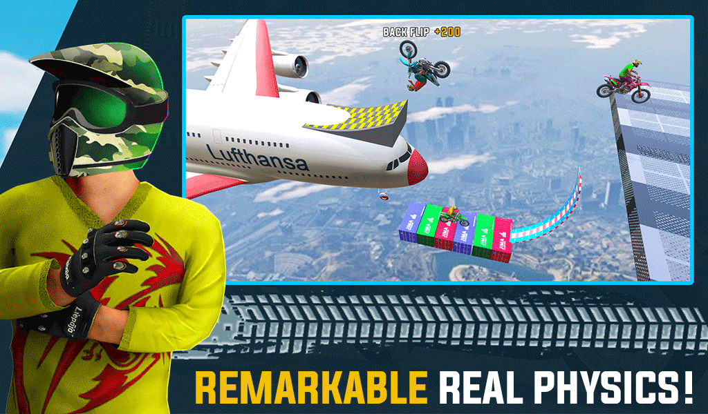 Crazy Bike Racing Stunt Game - عکس بازی موبایلی اندروید