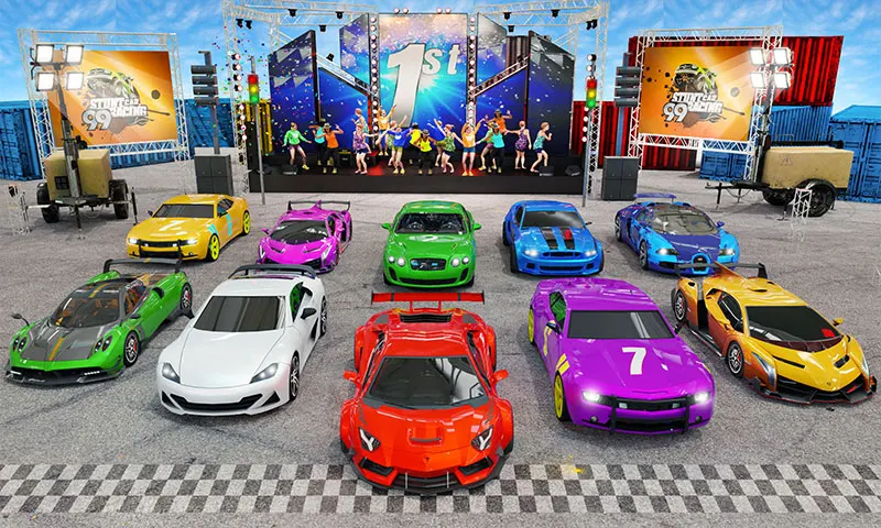 Mega Ramp Car Stunt Race Game - Gameplay image of android game