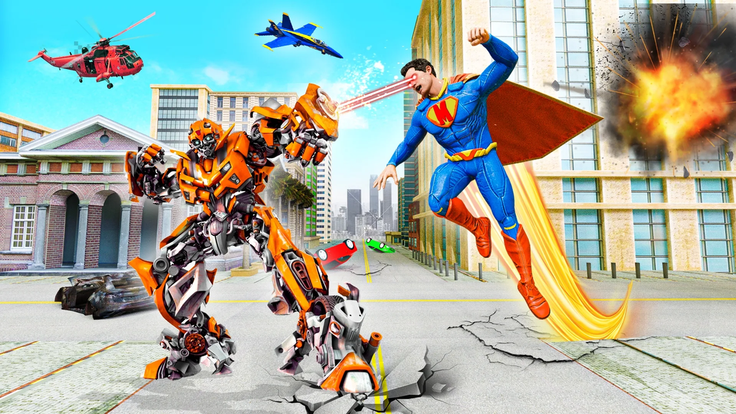 Superhero Man Adventure Game - Gameplay image of android game
