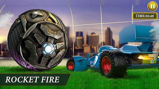 Rocket Car Soccer Ball League! - Image screenshot of android app