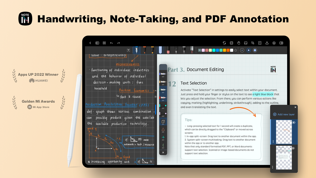 Notein: Handwriting,Notes,PDFs - Image screenshot of android app