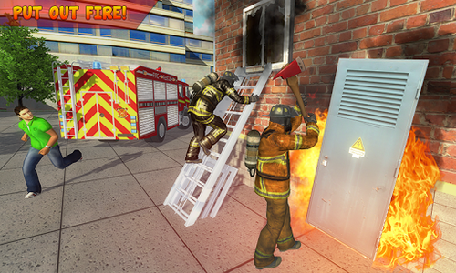 American FireFighter Rescue - Gameplay image of android game