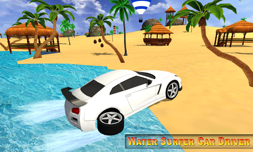 Water Surfer Car Racer Games - Gameplay image of android game