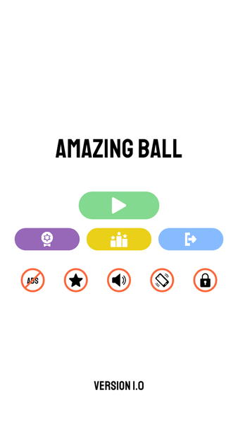Amazing Ball 2D: Ring Jump - Gameplay image of android game