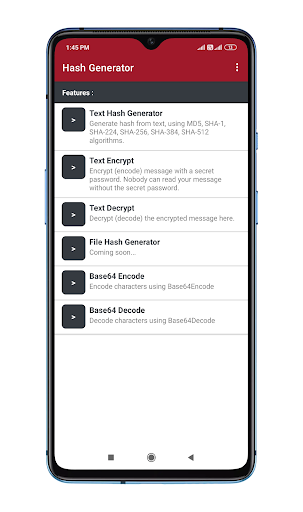 Hash Gen - Hash Generator - عکس برنامه موبایلی اندروید