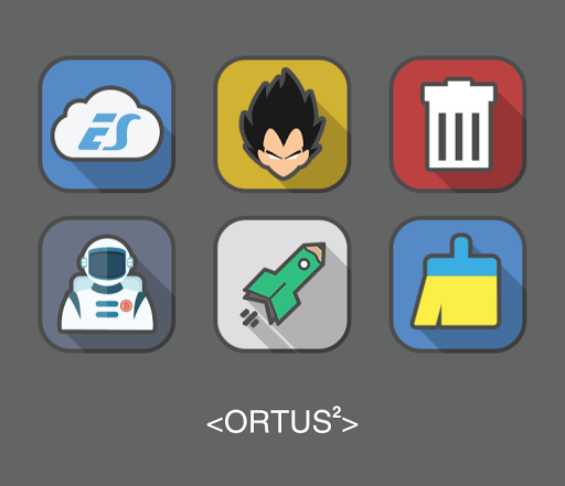 Ortus Square Icon Pack - عکس برنامه موبایلی اندروید