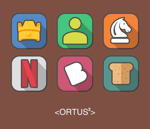 Ortus Square Icon Pack - عکس برنامه موبایلی اندروید