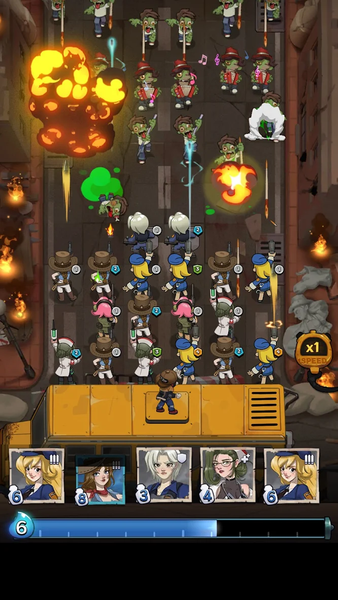 Zombie Z- Attack Zombie Battle - Gameplay image of android game