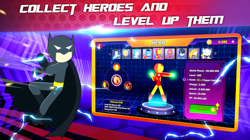 Super Stickman Heroes Fight - Gameplay image of android game