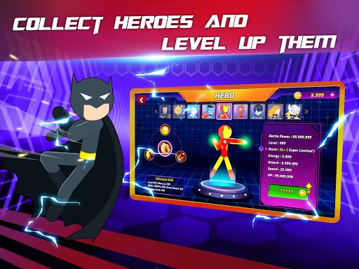 Super Stickman Heroes Fight - Gameplay image of android game