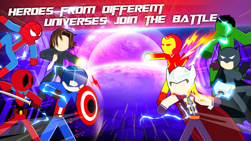 Super Stickman Heroes Fight - Gameplay image of android game