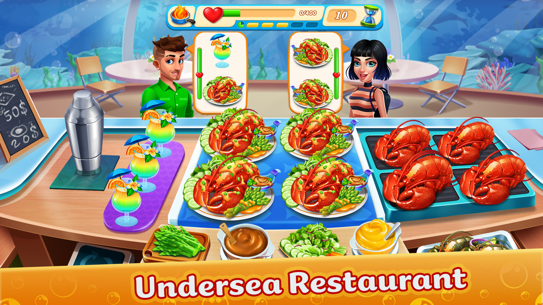 Cooking Aquarium - A Star Chef - Gameplay image of android game