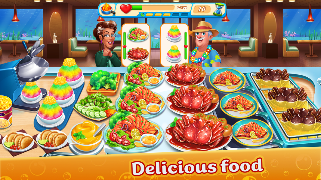 Cooking Aquarium - A Star Chef - عکس بازی موبایلی اندروید