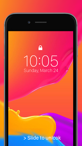 Lock Screen iOS 13  - HD Wallp - Image screenshot of android app