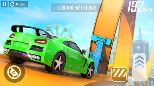 Crazy Car Stunts Racing Games - Gameplay image of android game