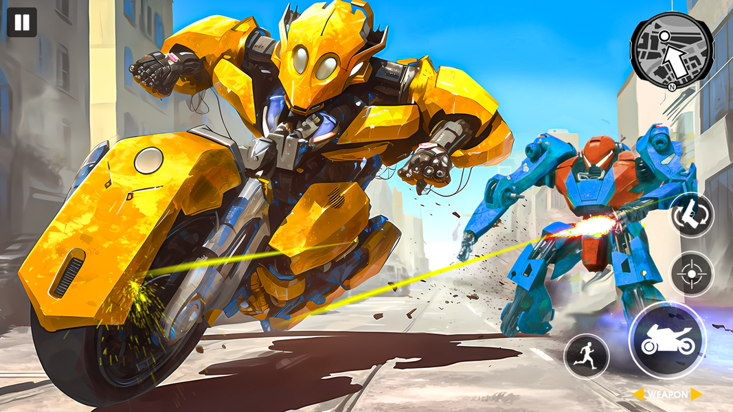 Real Robot Bike Transform Game - عکس بازی موبایلی اندروید