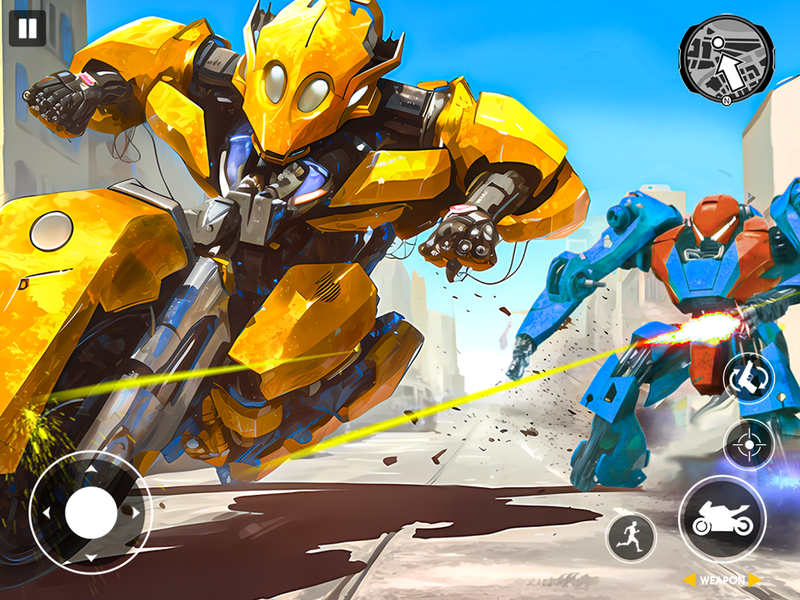 Real Robot Bike Transform Game - عکس بازی موبایلی اندروید